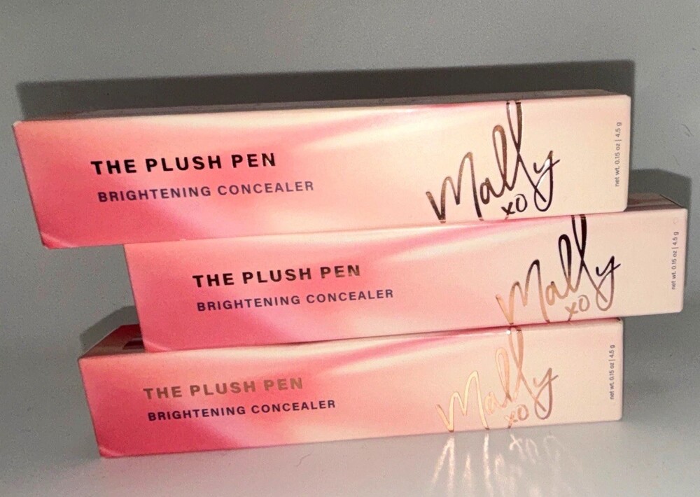 Mally The Plush Pen Mally XO Brightening Concealer Medium Pen 0.05 floz Lot of 3